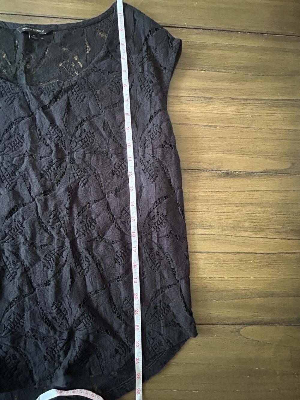 Banana Republic Women's Black Lace Top - Picture 6 of 7